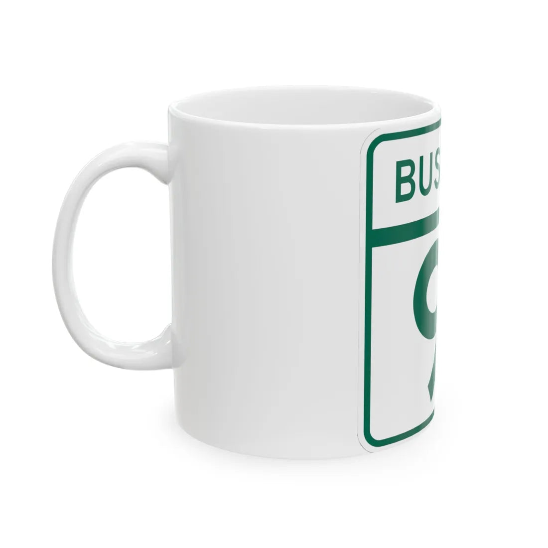 MD Route 91 Business (Maryland) (Road Sign) White Coffee Mug - Go Mug Yourself