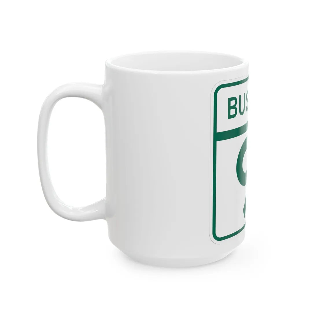 MD Route 91 Business (Maryland) (Road Sign) White Coffee Mug - Go Mug Yourself