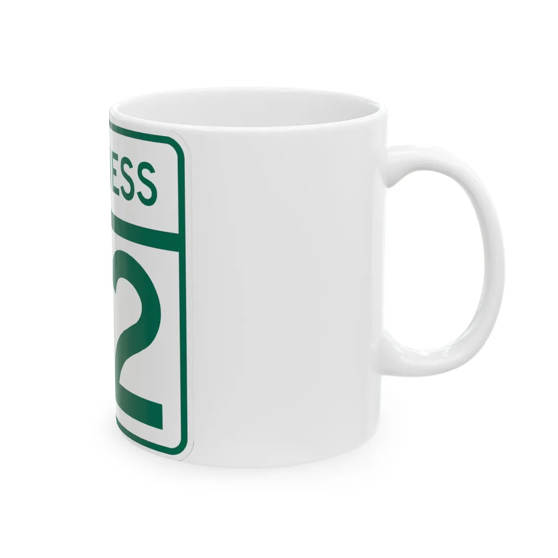 MD Route 92 Business (Maryland) (Road Sign) White Coffee Mug - Go Mug Yourself