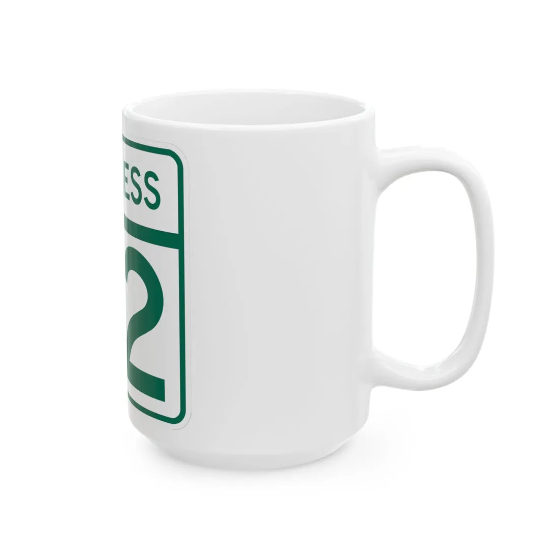MD Route 92 Business (Maryland) (Road Sign) White Coffee Mug - Go Mug Yourself