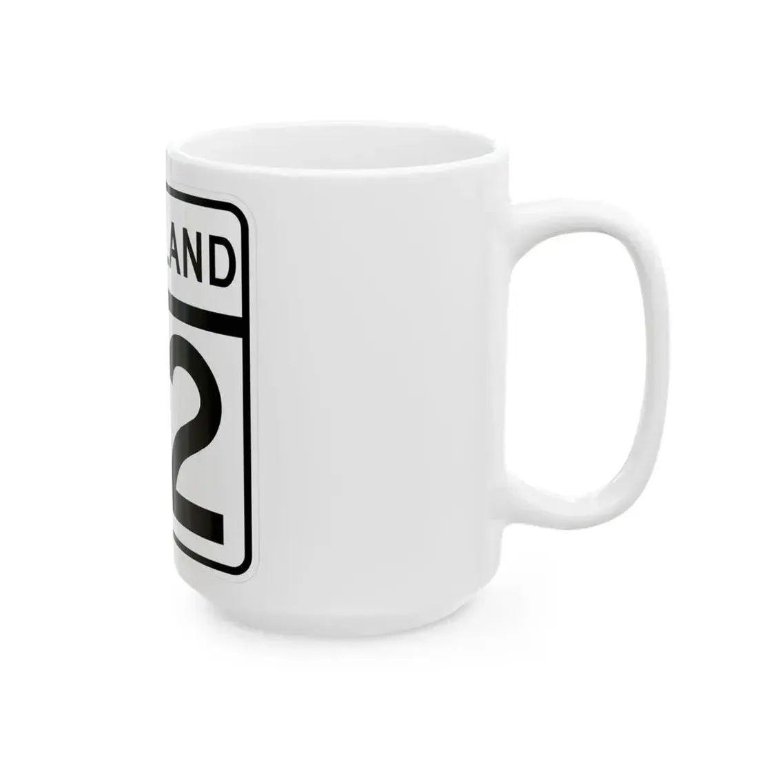 MD Route 92 (Maryland) (Road Sign) White Coffee Mug - Go Mug Yourself