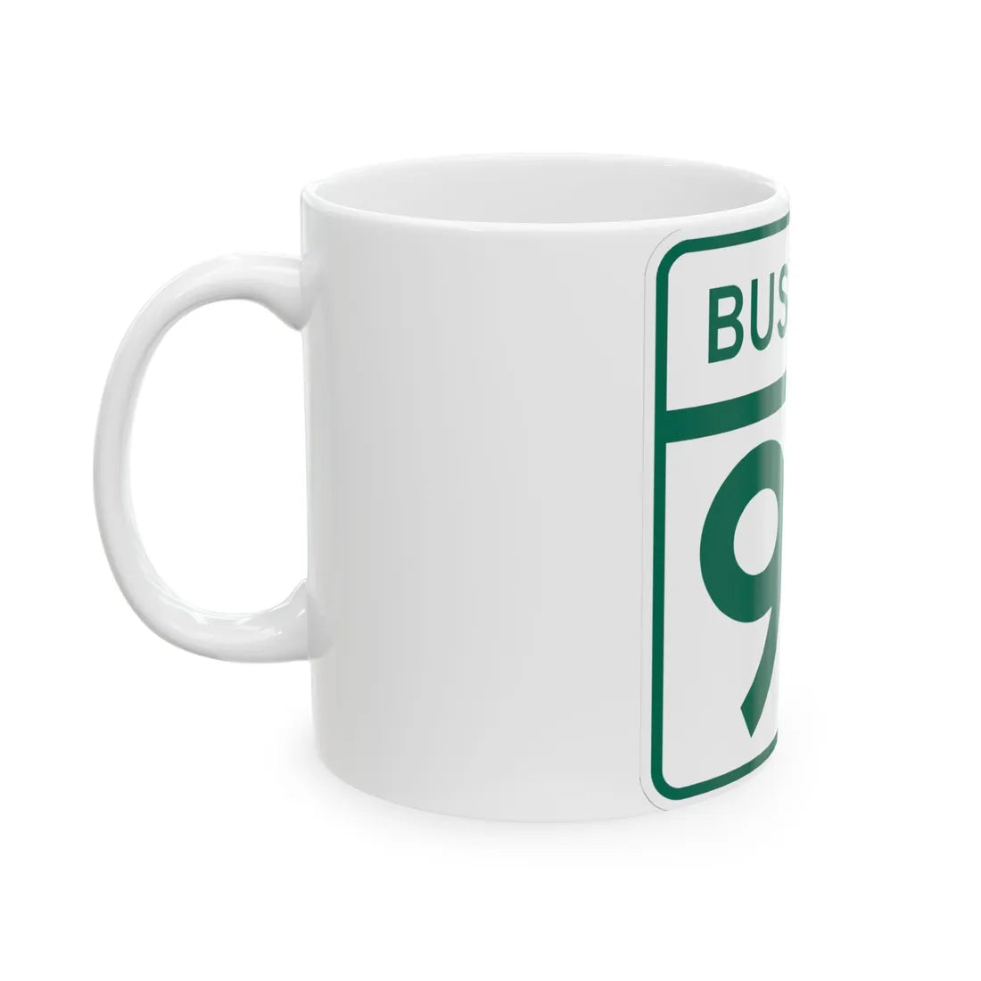 MD Route 93 Business (Maryland) (Road Sign) White Coffee Mug - Go Mug Yourself