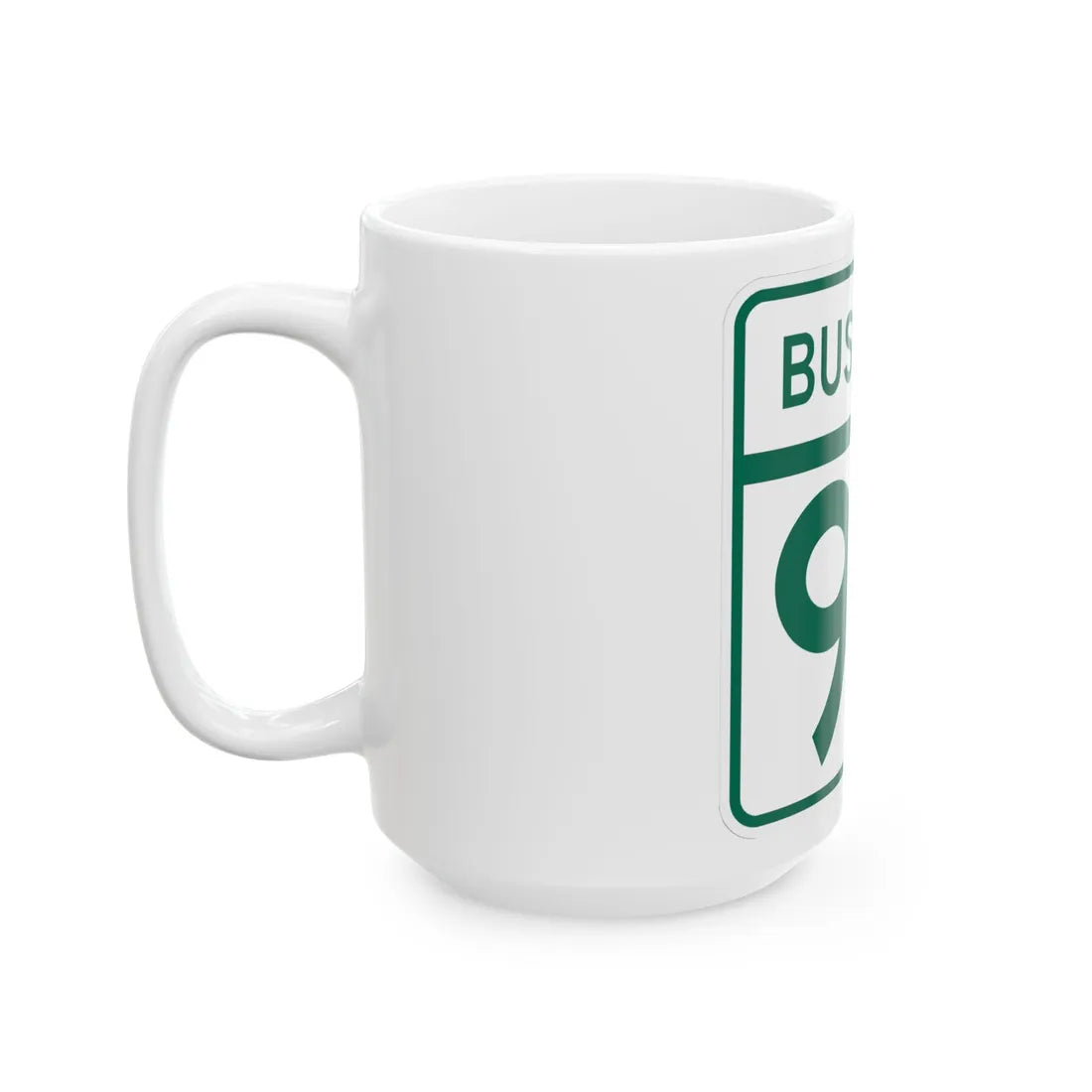 MD Route 93 Business (Maryland) (Road Sign) White Coffee Mug - Go Mug Yourself
