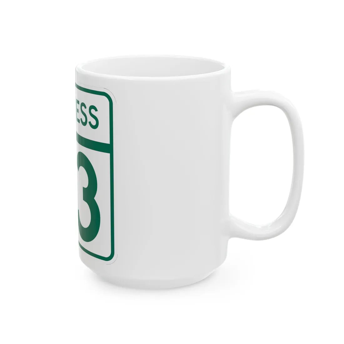 MD Route 93 Business (Maryland) (Road Sign) White Coffee Mug - Go Mug Yourself