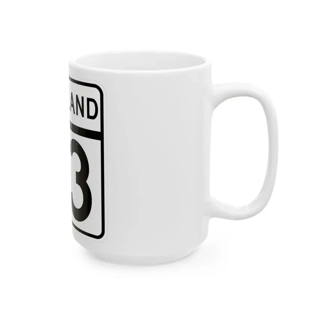 MD Route 93 (Maryland) (Road Sign) White Coffee Mug - Go Mug Yourself
