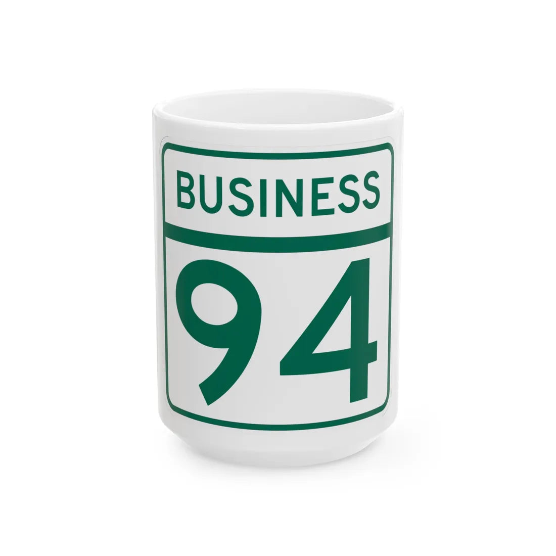 MD Route 94 Business (Maryland) (Road Sign) White Coffee Mug 15oz - Go Mug Yourself