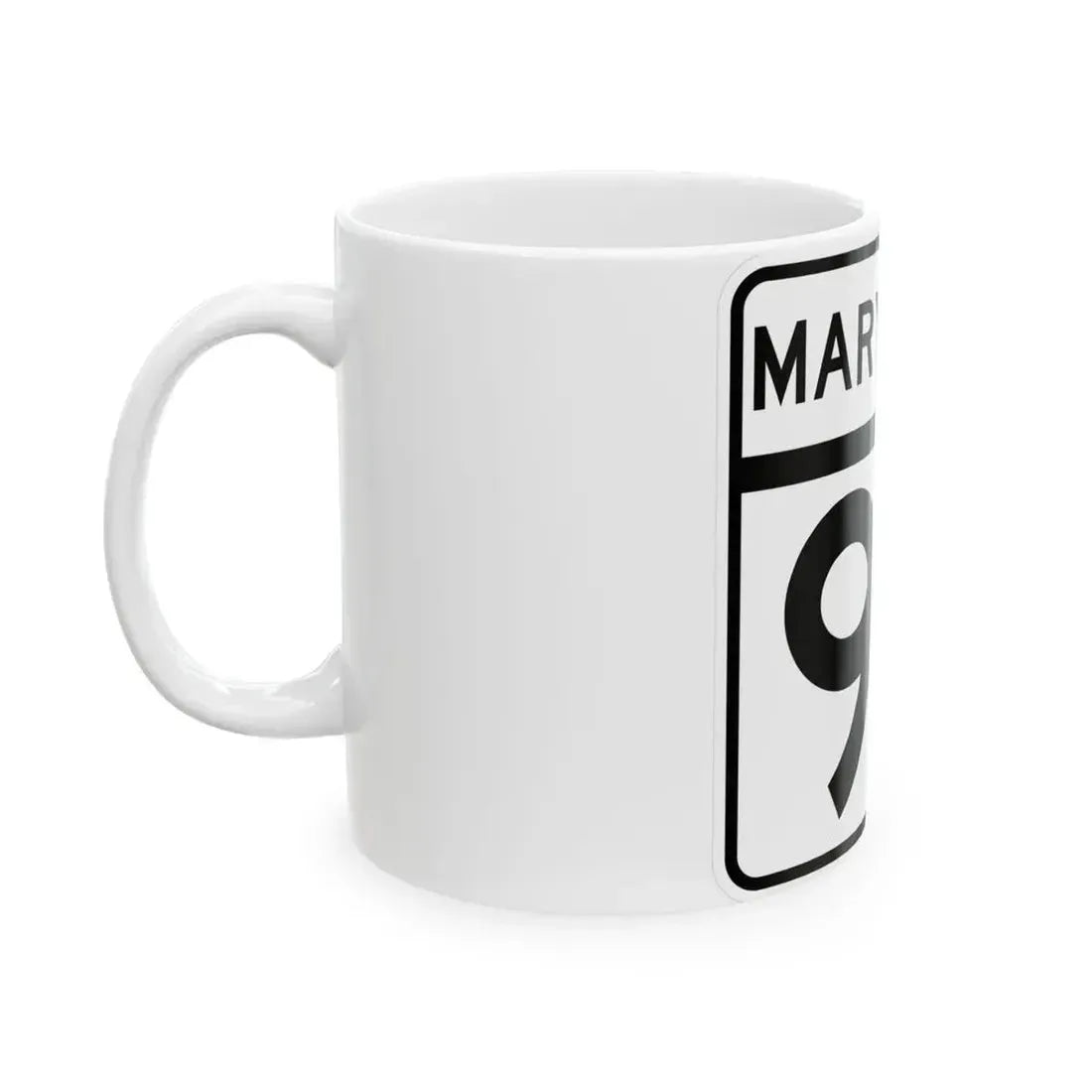 MD Route 97 (Maryland) (Road Sign) White Coffee Mug - Go Mug Yourself