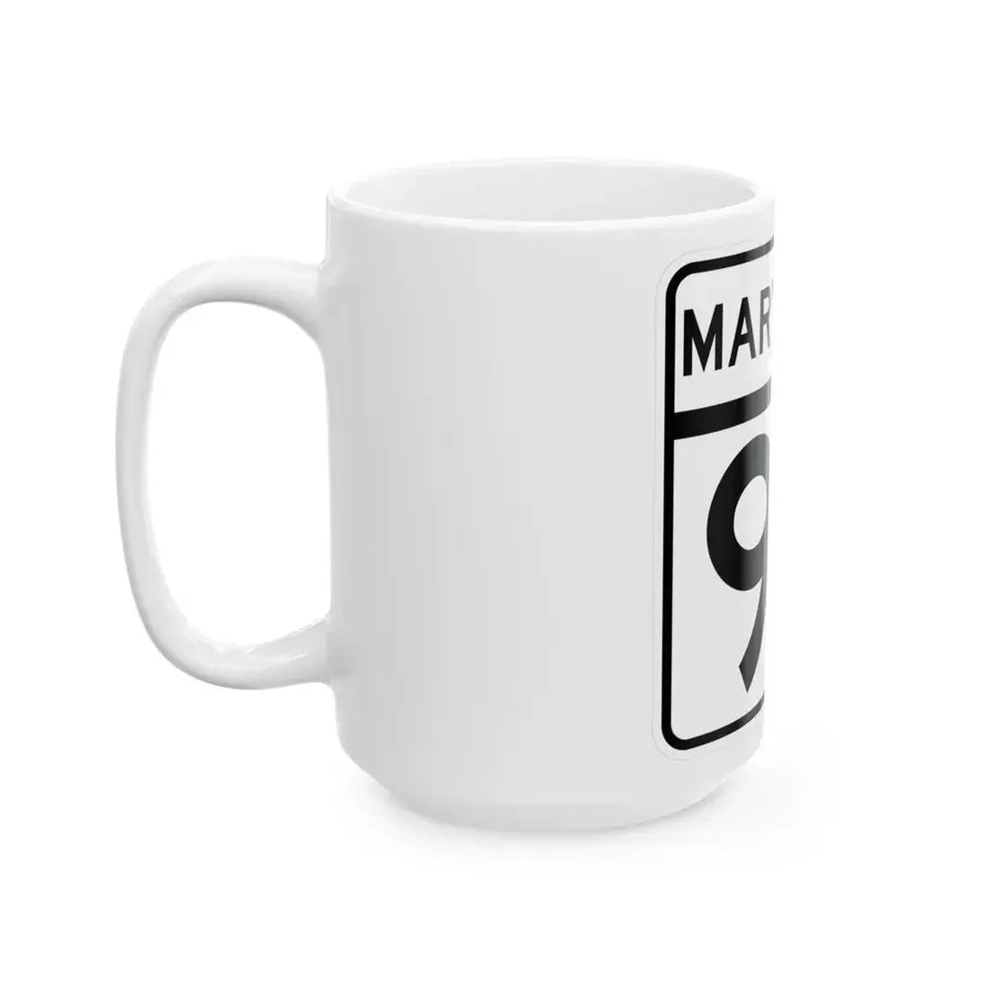 MD Route 97 (Maryland) (Road Sign) White Coffee Mug - Go Mug Yourself