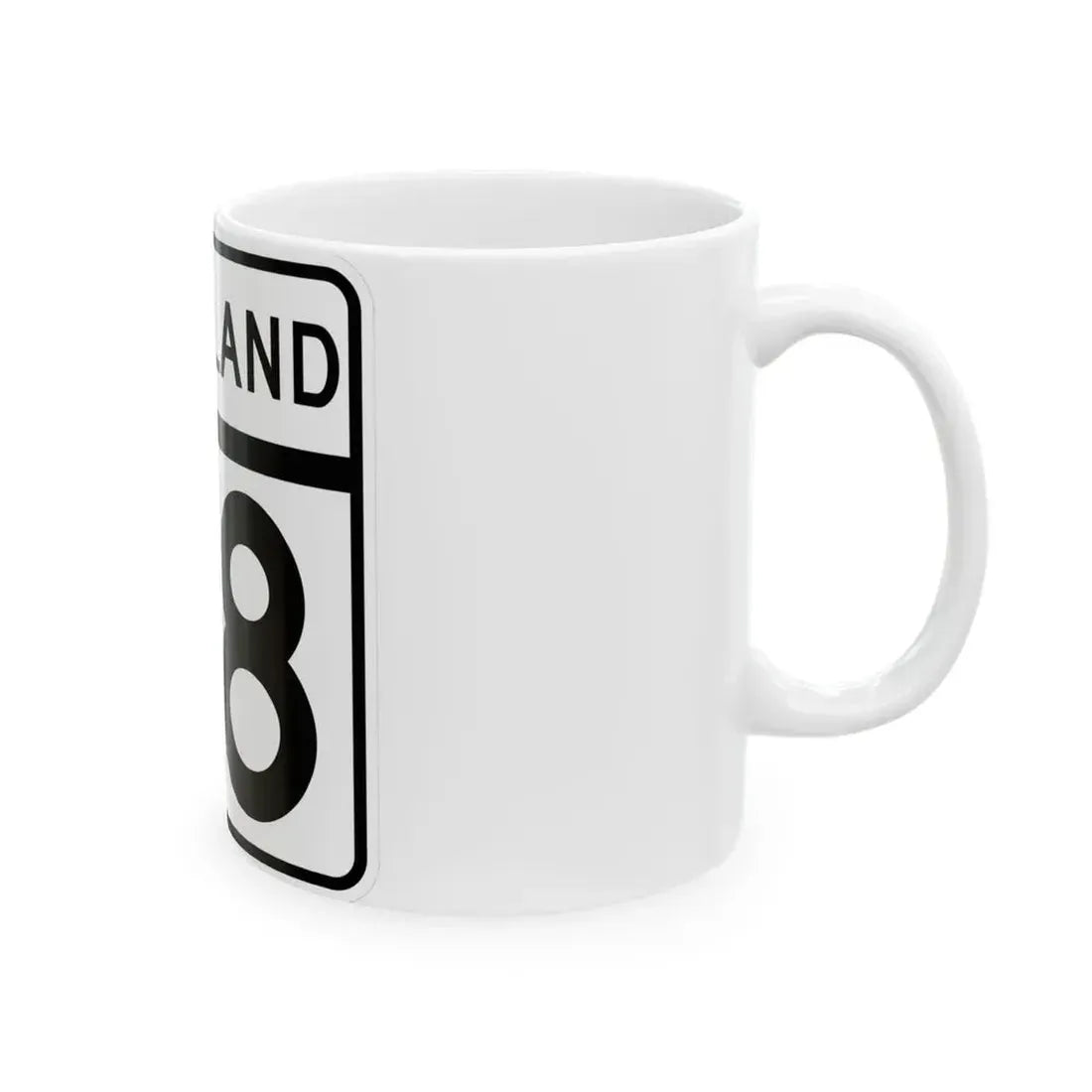 MD Route 98 (Maryland) (Road Sign) White Coffee Mug - Go Mug Yourself