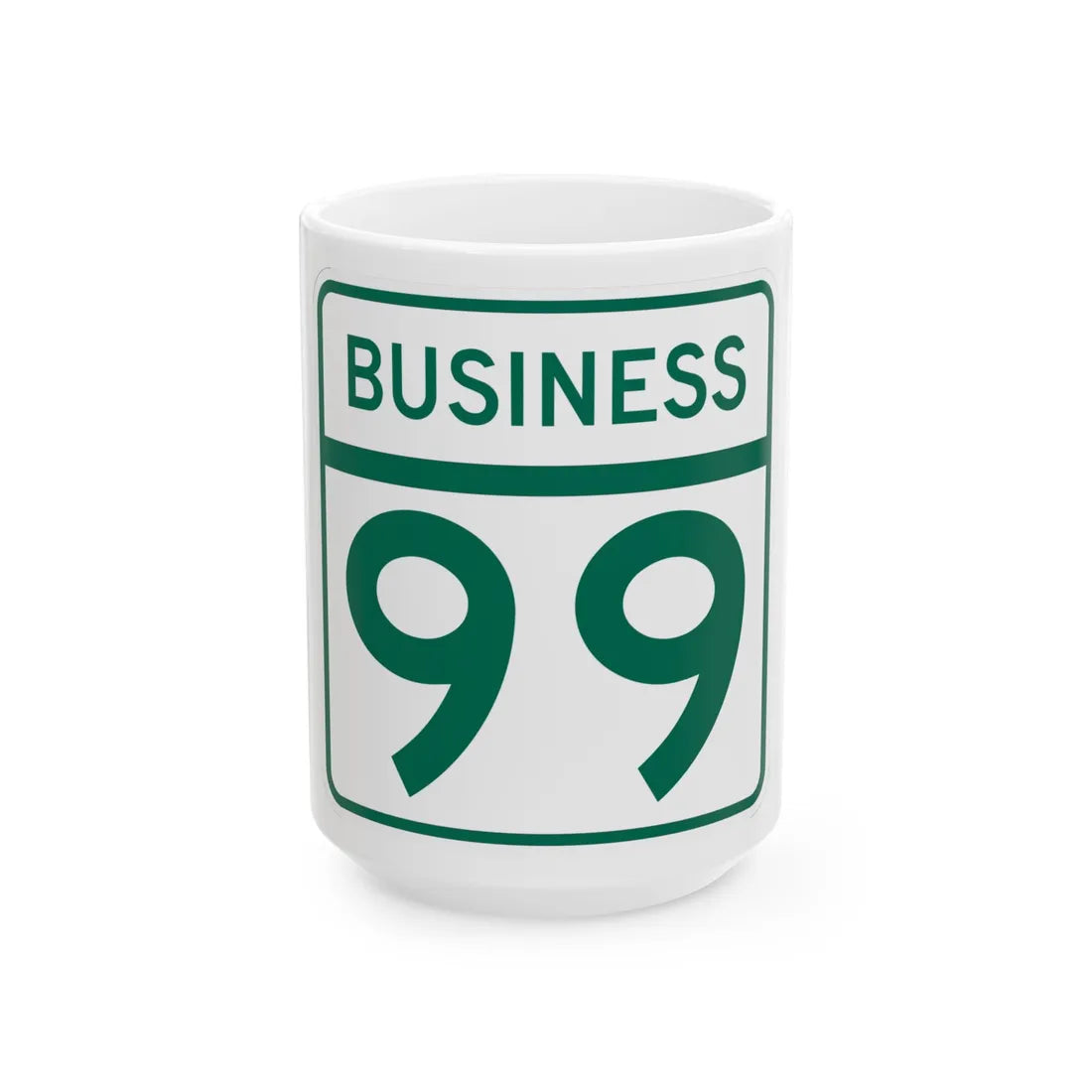 MD Route 99 Business (Maryland) (Road Sign) White Coffee Mug 15oz - Go Mug Yourself