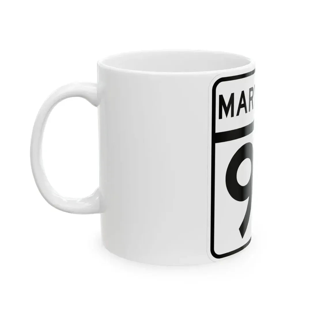 MD Route 99 (Maryland) (Road Sign) White Coffee Mug - Go Mug Yourself