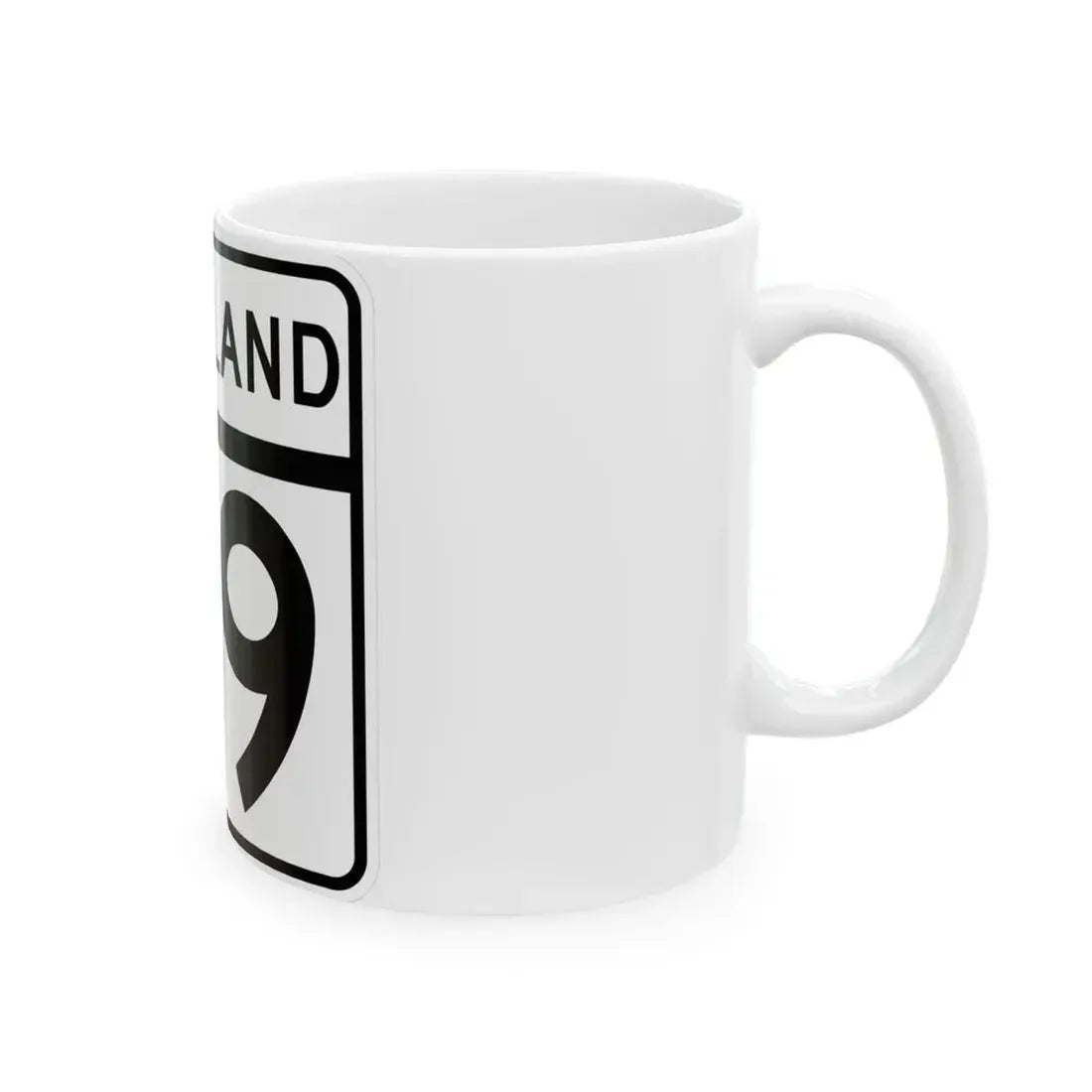 MD Route 99 (Maryland) (Road Sign) White Coffee Mug - Go Mug Yourself