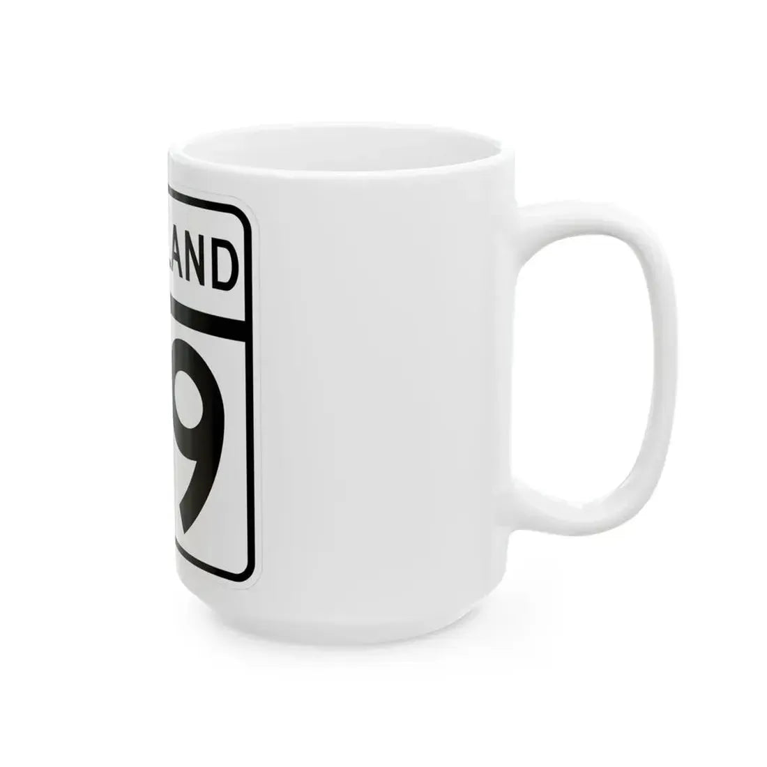 MD Route 99 (Maryland) (Road Sign) White Coffee Mug - Go Mug Yourself