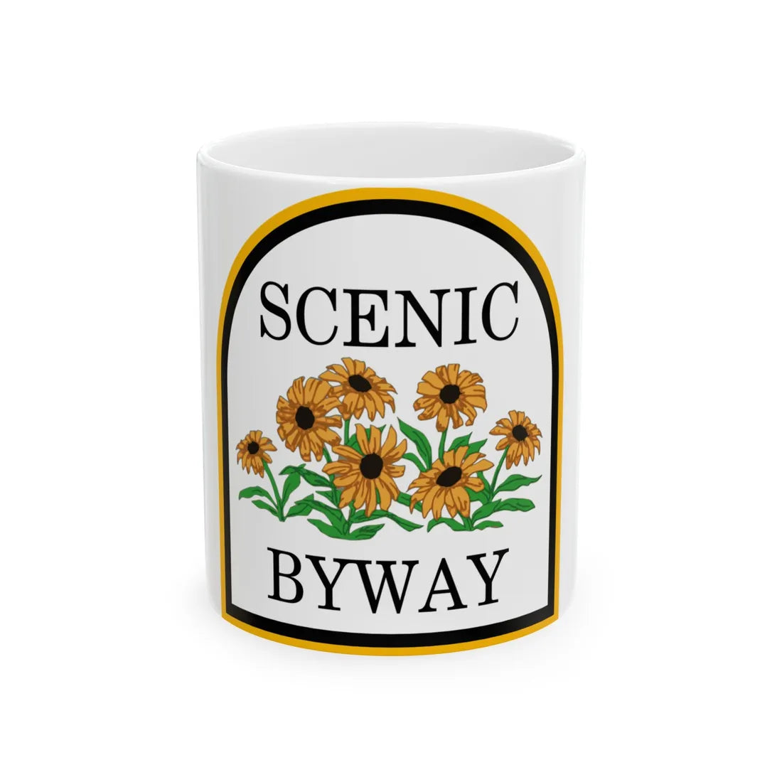 MD scenic byway (Maryland) (Road Sign) White Coffee Mug 11oz - Go Mug Yourself