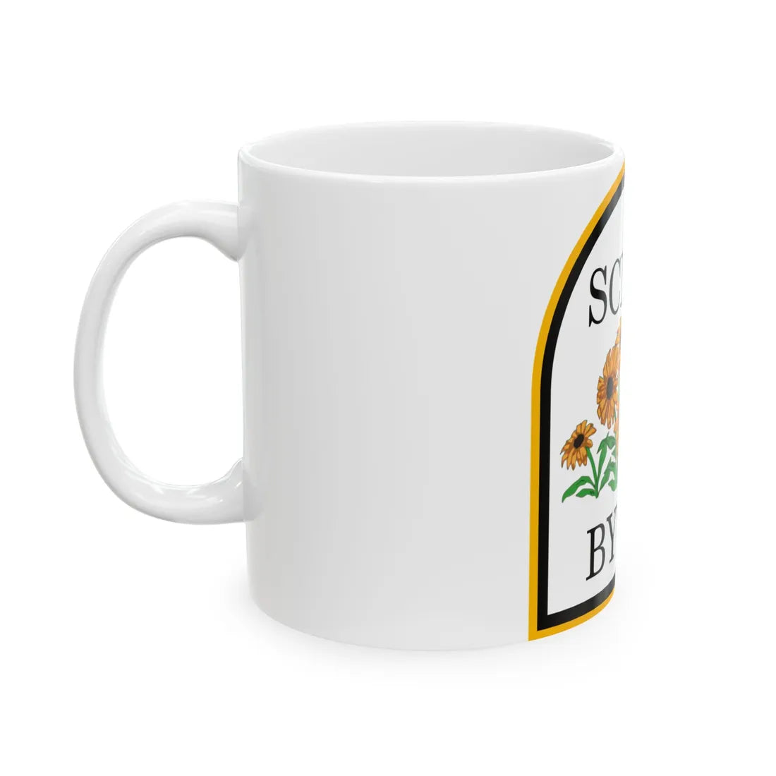 MD scenic byway (Maryland) (Road Sign) White Coffee Mug - Go Mug Yourself