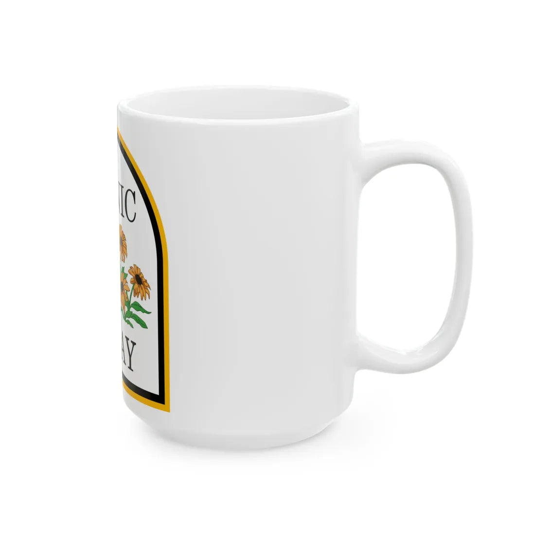 MD scenic byway (Maryland) (Road Sign) White Coffee Mug - Go Mug Yourself