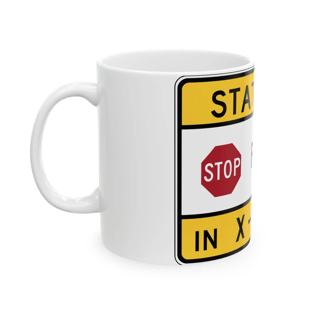 MDSHA R1-6A1 (Maryland) (Road Sign) White Coffee Mug - Go Mug Yourself