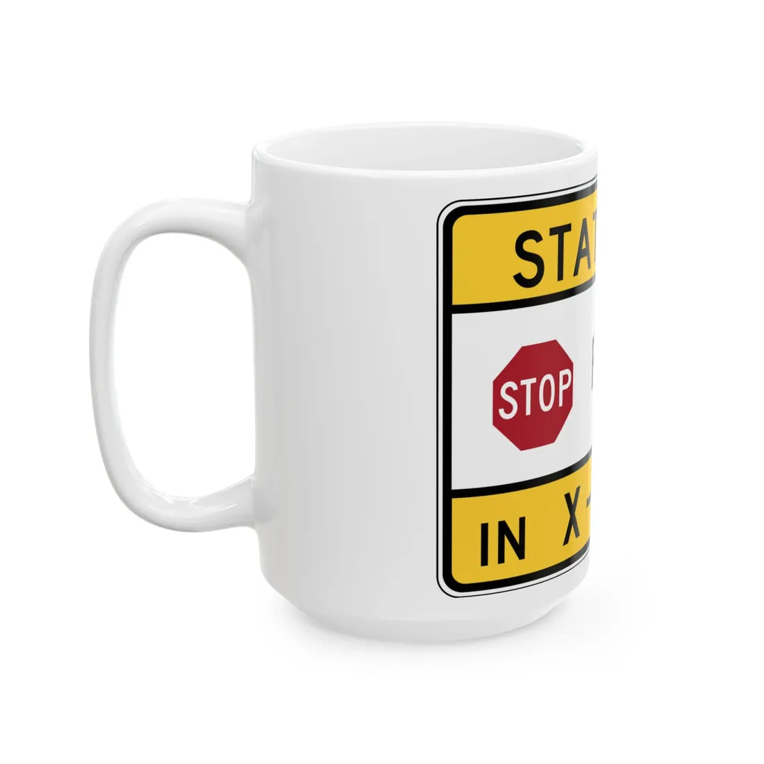 MDSHA R1-6A1 (Maryland) (Road Sign) White Coffee Mug - Go Mug Yourself