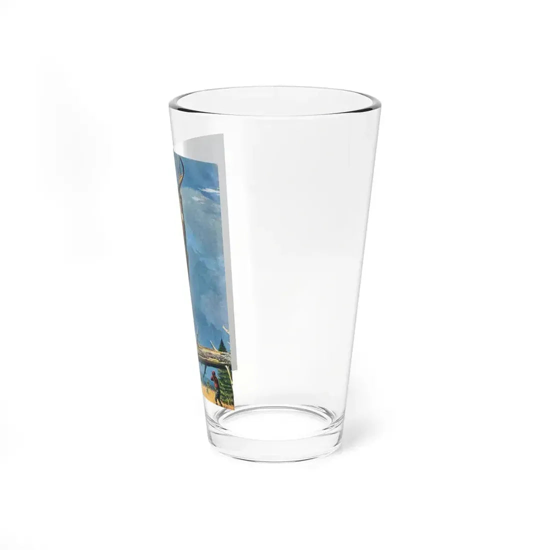 Meat - or Trophy, Argosy, October 1955 (Magazine Illustration) Pint Glass 16oz - Go Mug Yourself