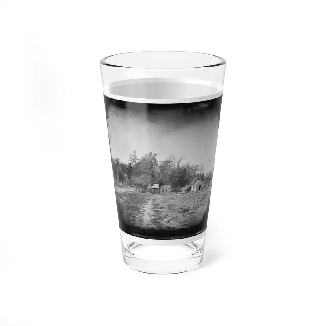 Mechanicsville, Va. View Of Houses (U.S. Civil War) Pint Glass 16oz - Go Mug Yourself