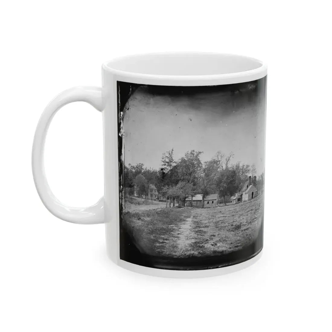 Mechanicsville, Va. View Of Houses (U.S. Civil War) White Coffee Mug - Go Mug Yourself