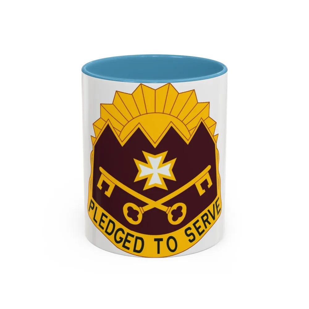 MEDDAC Sierra Depot US (U.S. Army) Accent Coffee Mug 11oz Light Blue - Go Mug Yourself