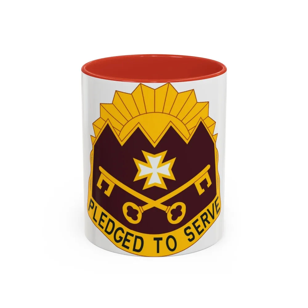 MEDDAC Sierra Depot US (U.S. Army) Accent Coffee Mug 11oz Red - Go Mug Yourself