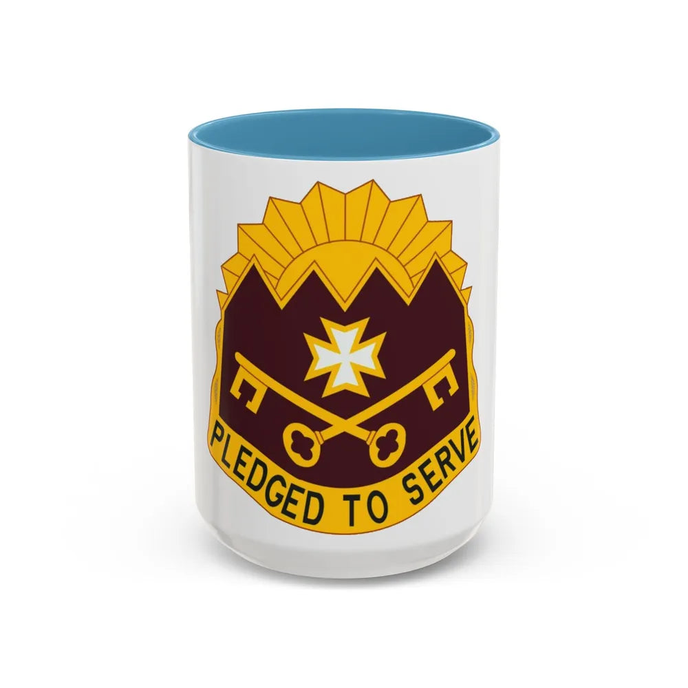 MEDDAC Sierra Depot US (U.S. Army) Accent Coffee Mug 15oz Light Blue - Go Mug Yourself