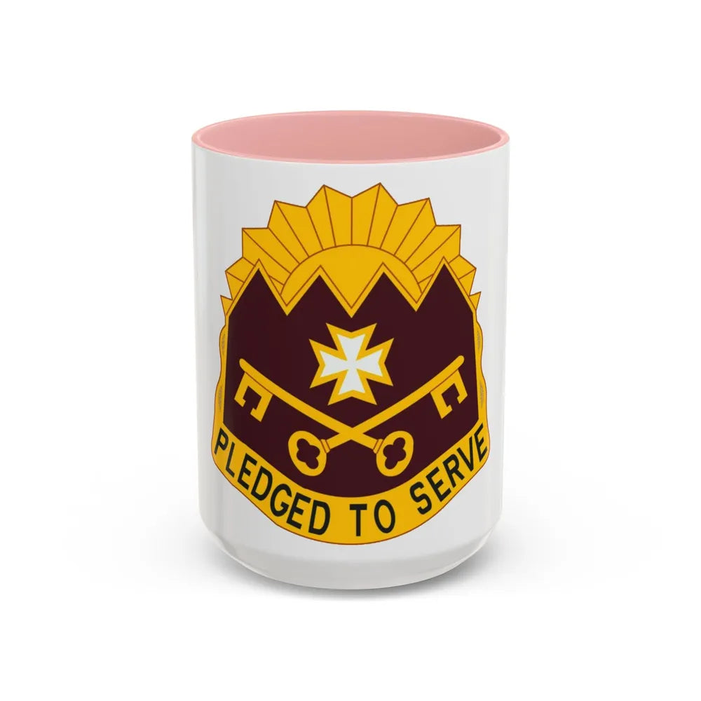 MEDDAC Sierra Depot US (U.S. Army) Accent Coffee Mug 15oz Pink - Go Mug Yourself
