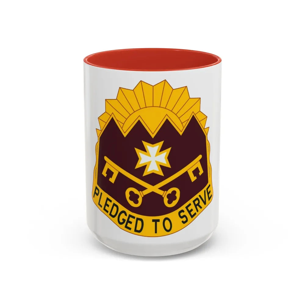 MEDDAC Sierra Depot US (U.S. Army) Accent Coffee Mug 15oz Red - Go Mug Yourself