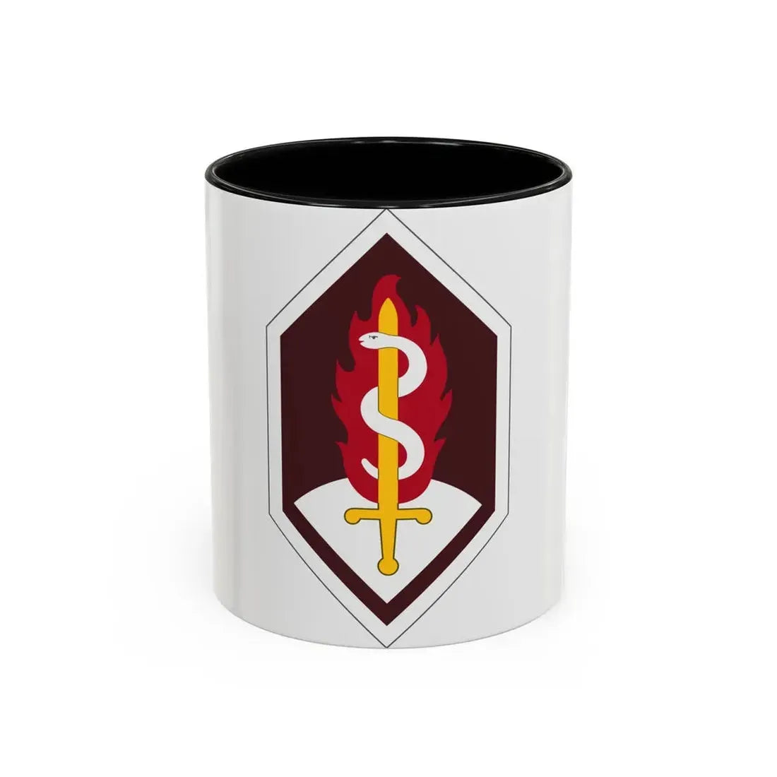 Medical Research and Development Command (U.S. Army) Accent Coffee Mug 11oz Black - Go Mug Yourself