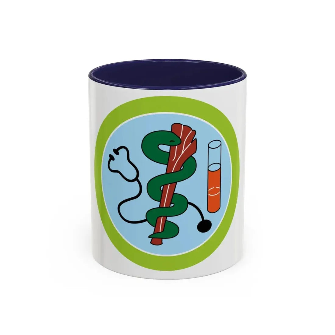 Medicine (Boy Scout Merit Badge) Accent Coffee Mug 11oz Navy - Go Mug Yourself