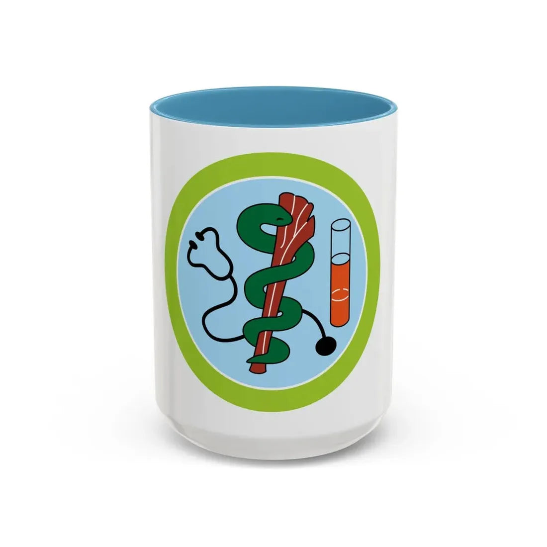 Medicine (Boy Scout Merit Badge) Accent Coffee Mug 15oz Light Blue - Go Mug Yourself