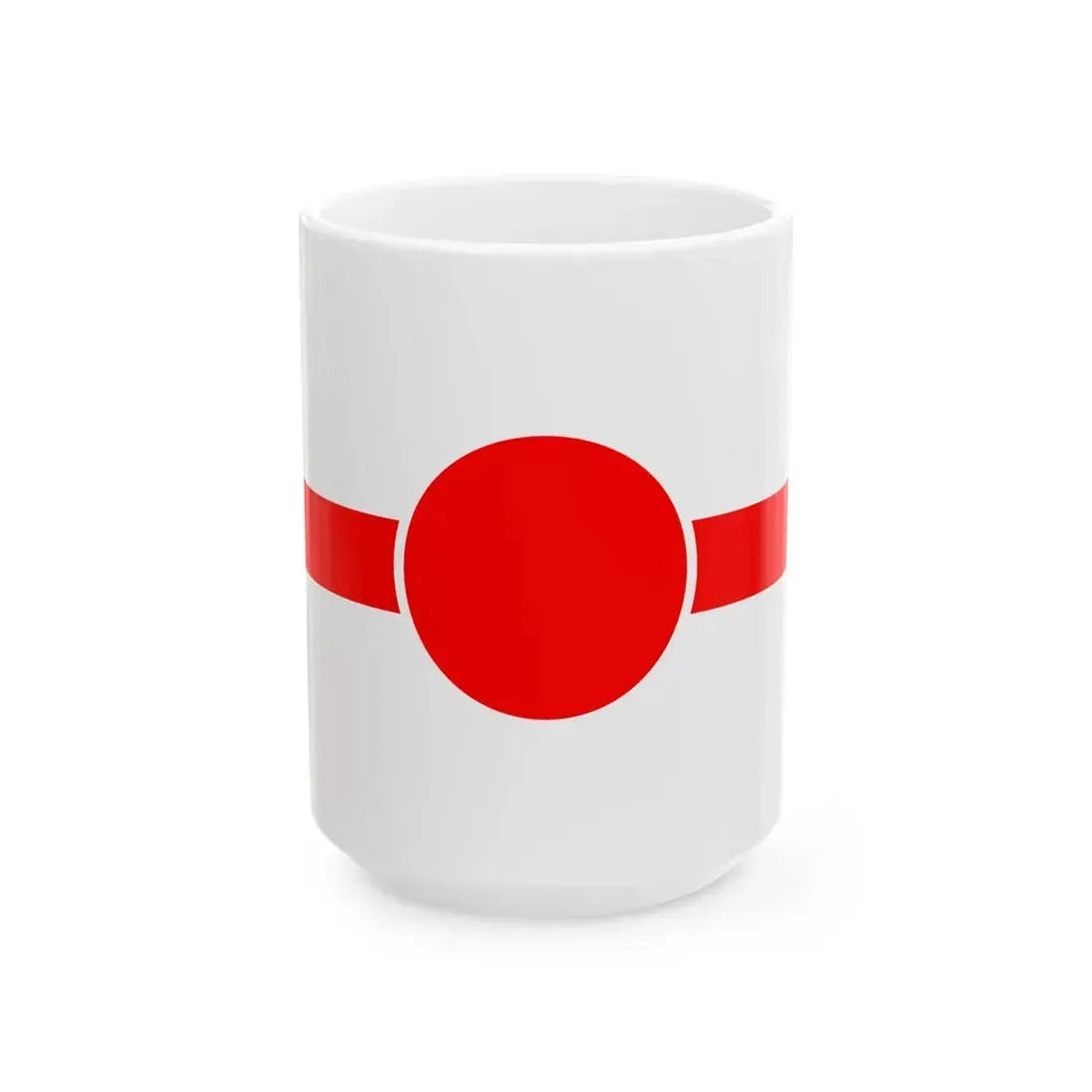 Meiji era postal flag (Japan) White Coffee Mug 15oz - Go Mug Yourself