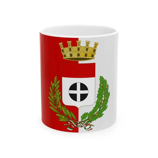 Melegnano-Bandiera (Italy) White Coffee Mug 11oz - Go Mug Yourself