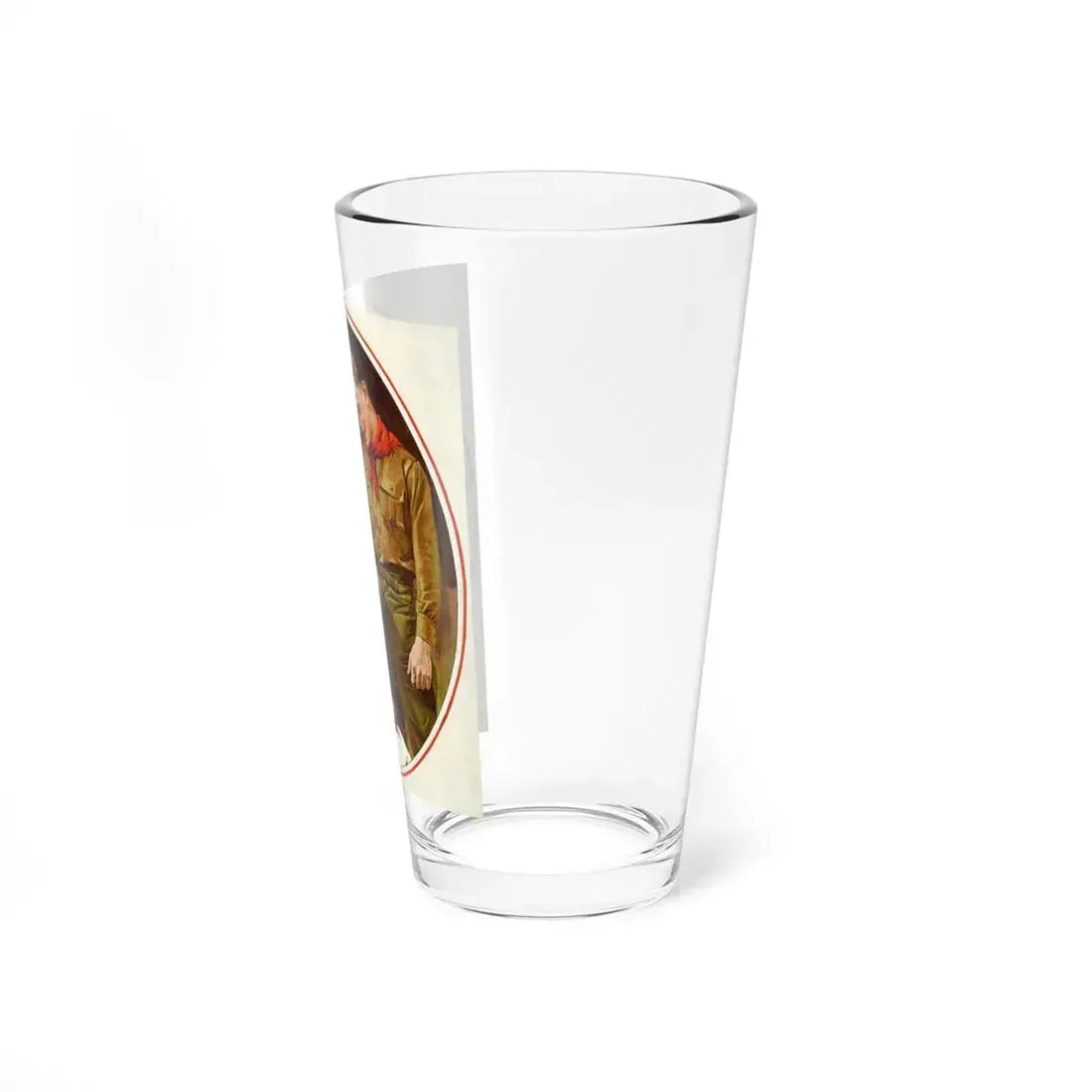 Mending the Shirt (Magazine Illustration) Pint Glass 16oz - Go Mug Yourself