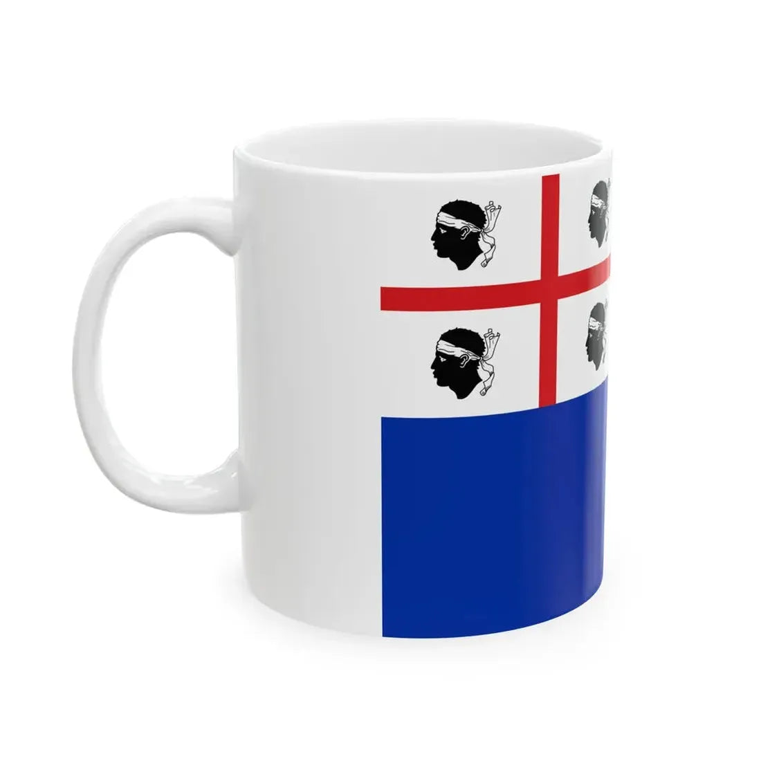 Merchant Flag of the Kingdom of Sardinia 1802-1814 (Italy) White Coffee Mug - Go Mug Yourself