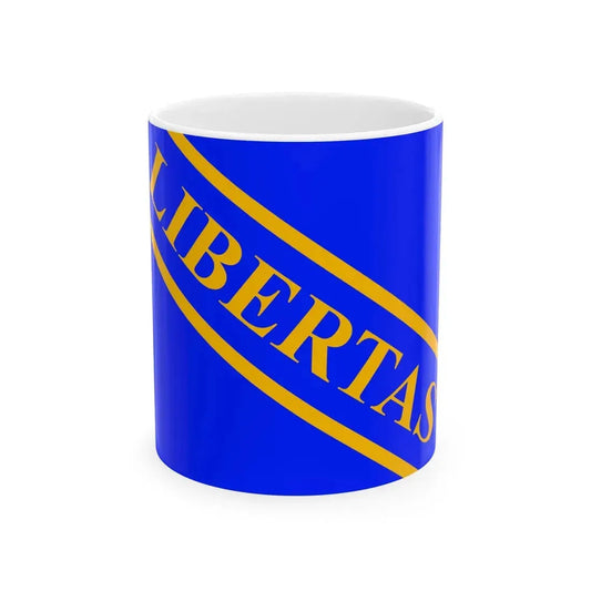 Merchant Flag of the Republic of Lucca 13th century-1799 (Italy) White Coffee Mug 11oz - Go Mug Yourself