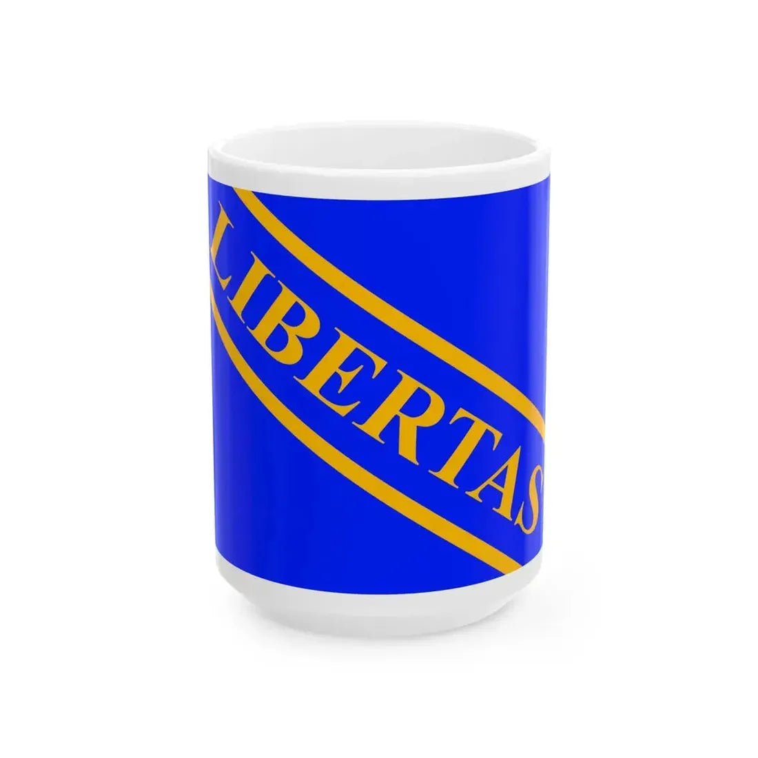 Merchant Flag of the Republic of Lucca 13th century-1799 (Italy) White Coffee Mug 15oz - Go Mug Yourself