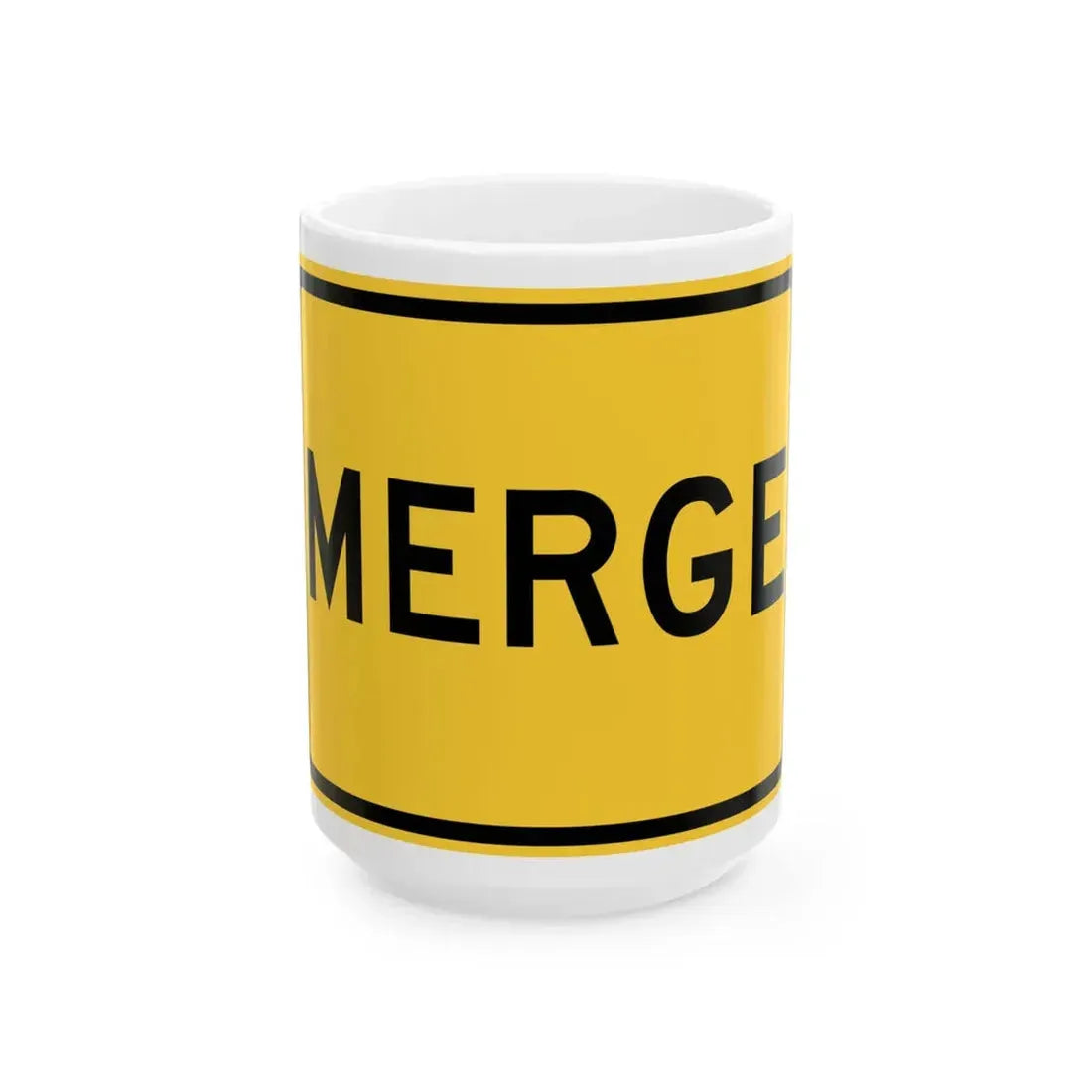 MERG Le F A MUTCD-DE W4-1P-DE (Delaware) (Road Sign) White Coffee Mug 15oz - Go Mug Yourself