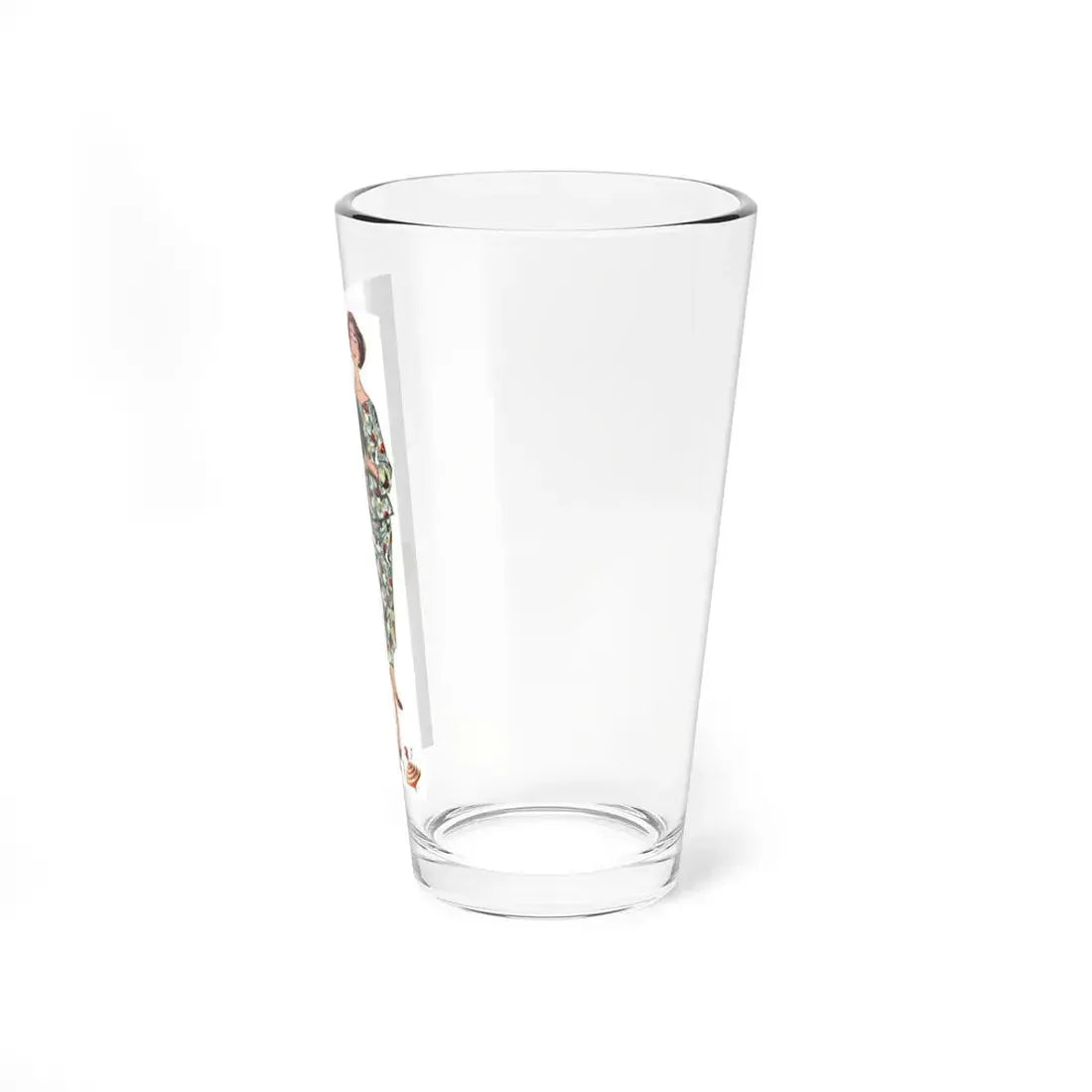 Merriespun Fabrics advertisement, 1957 (Magazine Illustration) Pint Glass 16oz - Go Mug Yourself