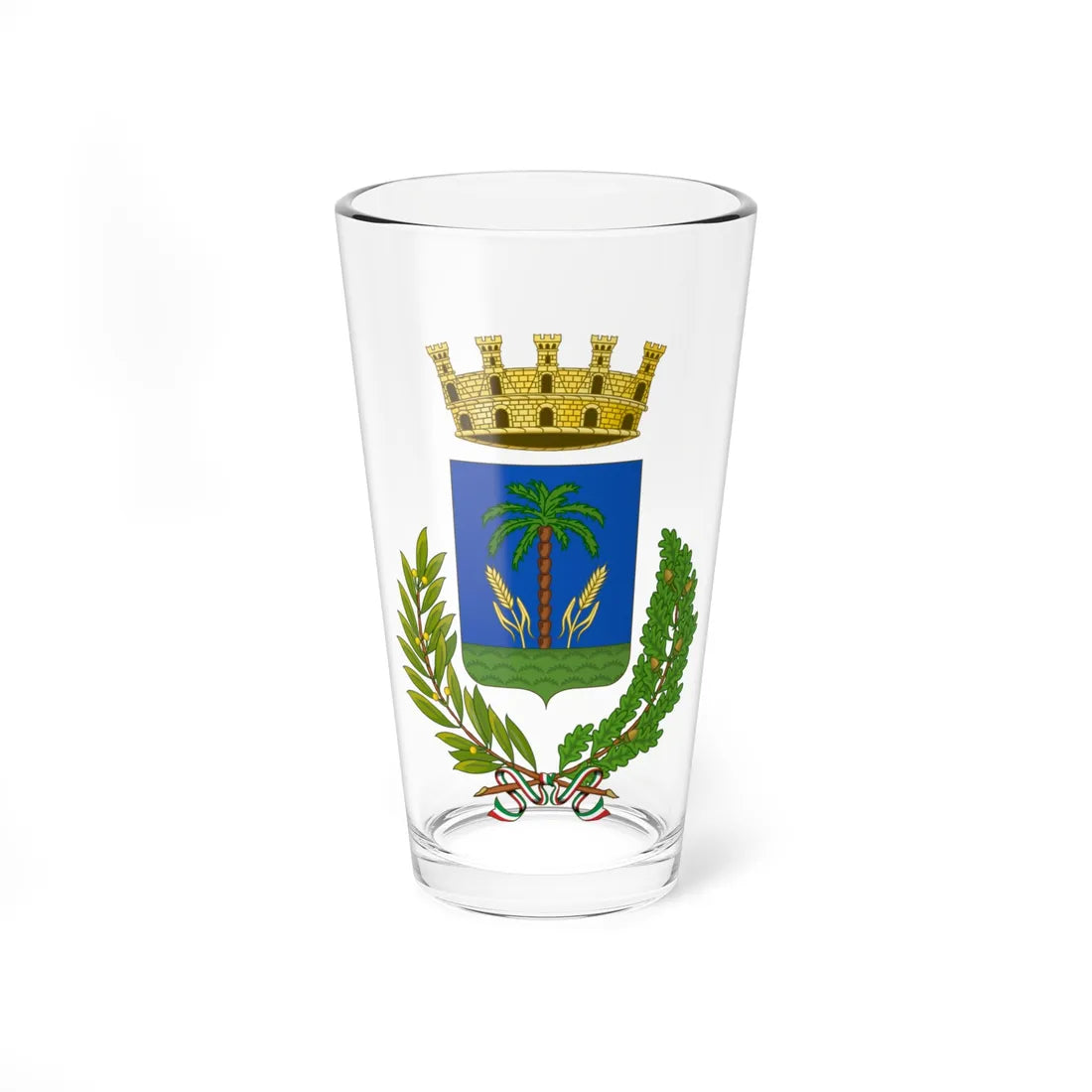 Mesagne-Stemma (Italy) (Coat of Arms) Pint Glass 16oz 16oz - Go Mug Yourself