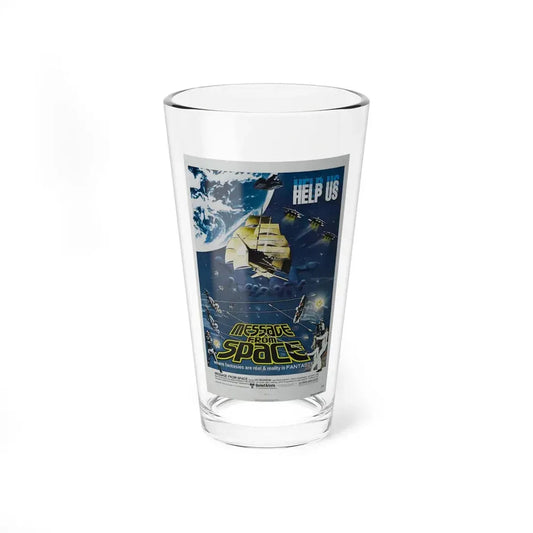 MESSAGE FROM SPACE 1978 Movie Poster - Pint Glass 16oz 16oz - Go Mug Yourself