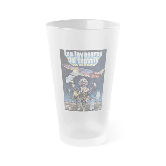 MESSAGE FROM SPACE (3) 1978 Movie Poster - Frosted Pint Glass 16oz 16oz Frosted - Go Mug Yourself
