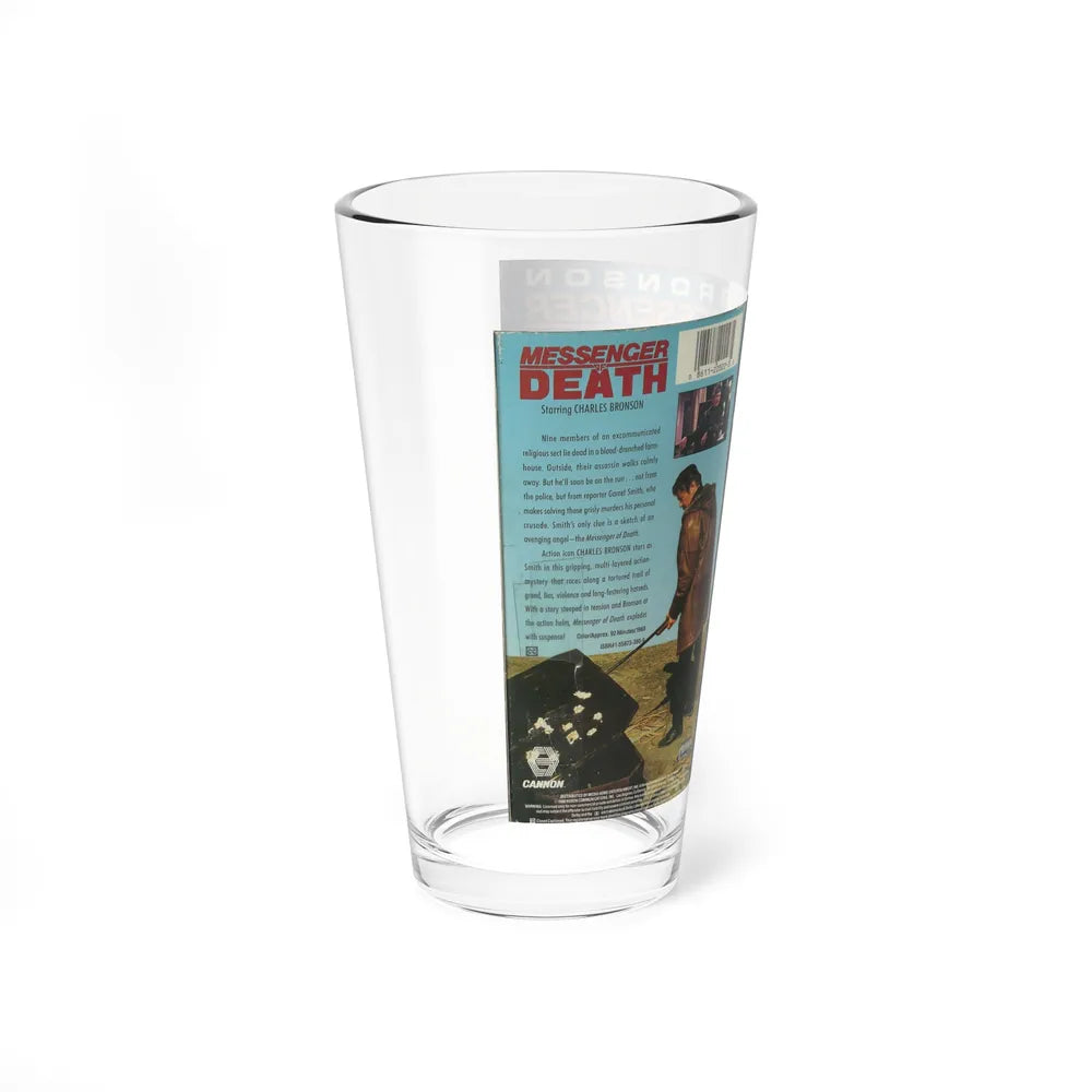 MESSENGER OF DEATH (VHS COVER) Pint Glass 16oz - Go Mug Yourself
