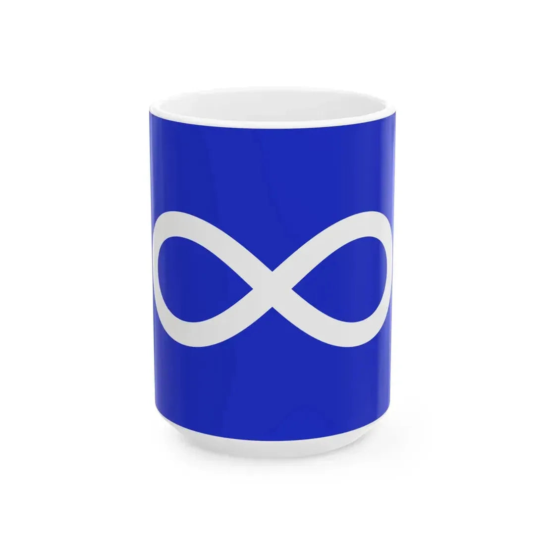Metis Blue (Canada) White Coffee Mug 15oz - Go Mug Yourself