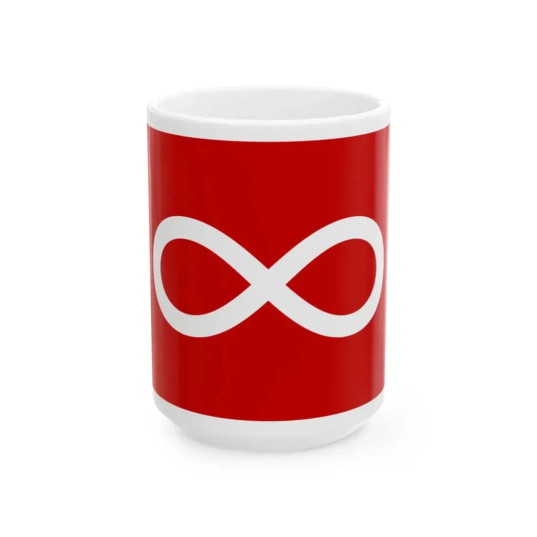 Metis Red (Canada) White Coffee Mug 15oz - Go Mug Yourself