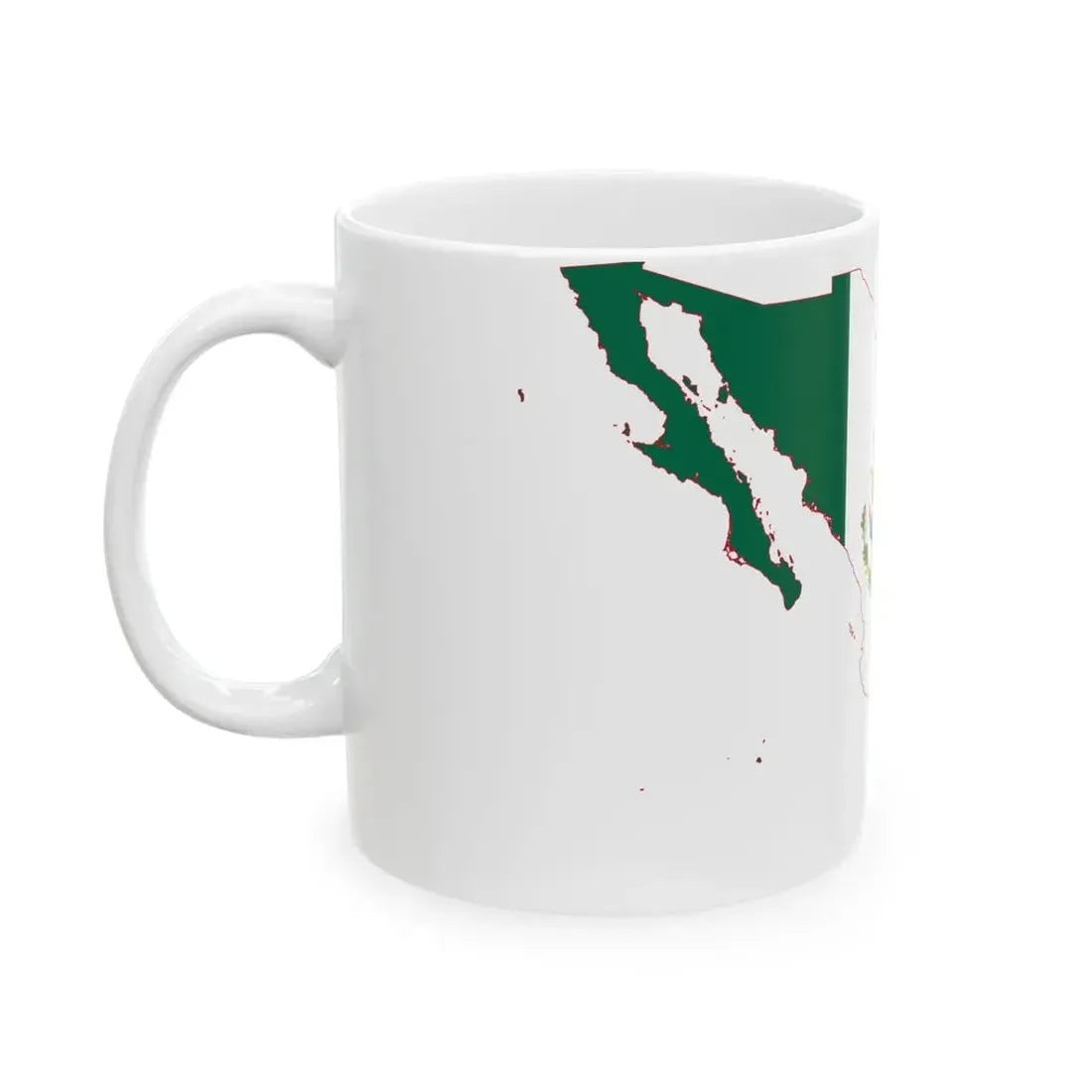 Mexico Flag Map (Mexico) White Coffee Mug - Go Mug Yourself