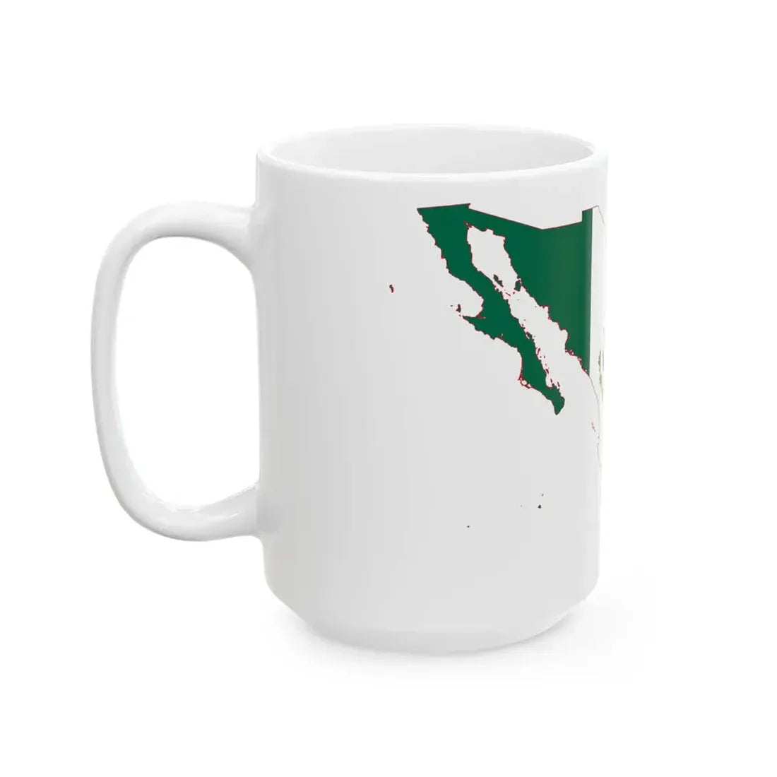 Mexico Flag Map (Mexico) White Coffee Mug - Go Mug Yourself