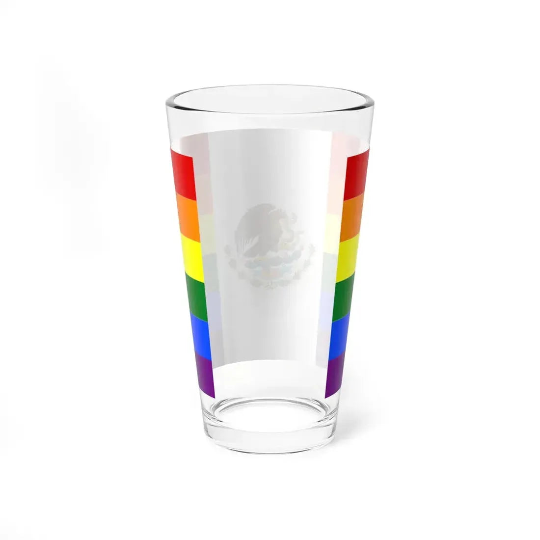 Mexico Gay flag (Mexico) Pint Glass 16oz - Go Mug Yourself